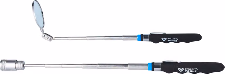 BRILLIANT TOOLS Set di specchi telescopici e sollevatori magnetici 2 pezzi - BT115905