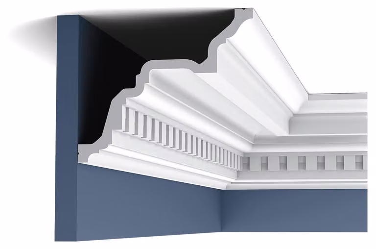 Orac Decor C422 Luxxus Stucco Profilo per stucco Modanatura per stucco Profili decorativi Modanatura per soffitto Cornice per profilo Rilievo opulento | 2 metri