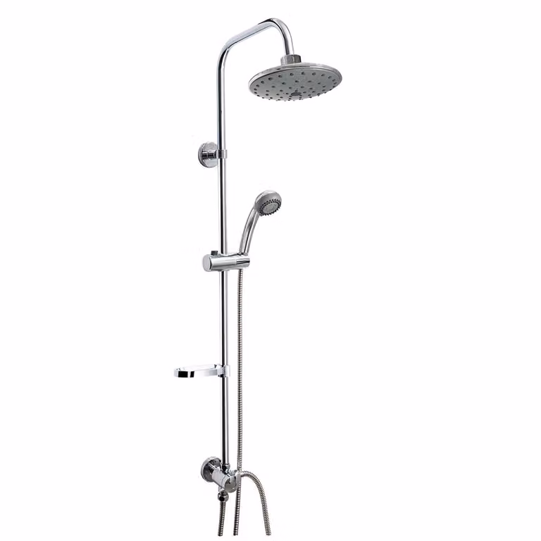 Colonna doccia tonda Cromato CARBONIA