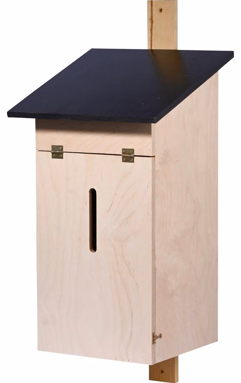 Albergo per insetti in legno, rifugio per coleotteri, dimensioni 32 x 32 x 56 cm, ideale per il giardino