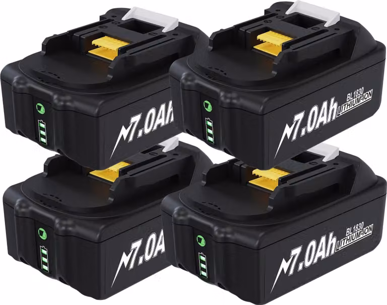 Batteria di ricambio BL1830 per Makita 18V LXT, Li-Ion 18650 7000 mAh, compatibile con BL1860/LXT400, blu cielo