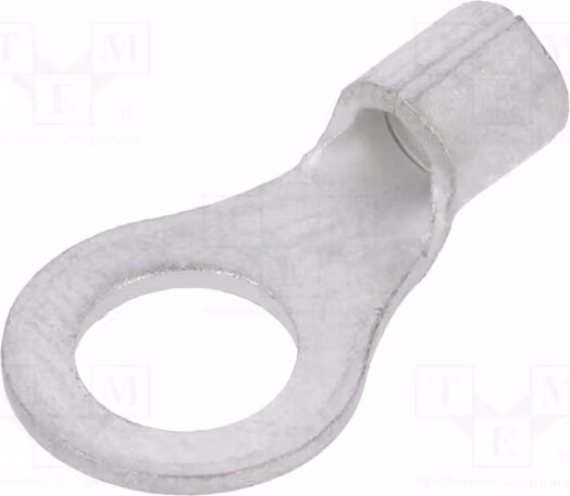 5 connettori a crimpare: ad anello M5, sezione 1÷2,5 mm², per collegamenti di cavi isolati (modello 130106)