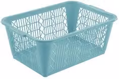 Cesta in plastica Family Tontarelli Azzurra L/P/H: 37 x 25,5 x 14,5 cm