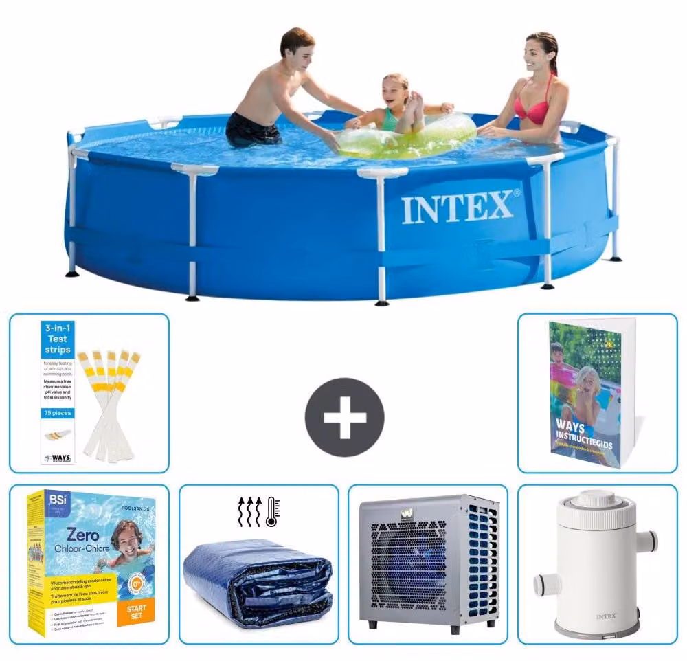 Piscina autoportante rettangolare - 305x76 cm - 5 pezzi - Modello S157