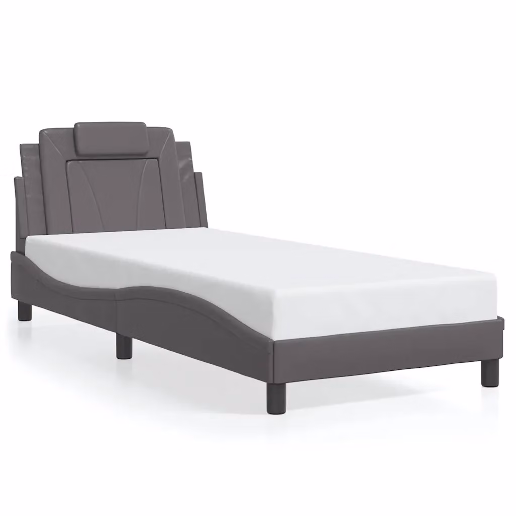 Giroletto Viana vidaXL in similpelle color crema, senza materasso, L/P/H: 90 x 200 cm – 2