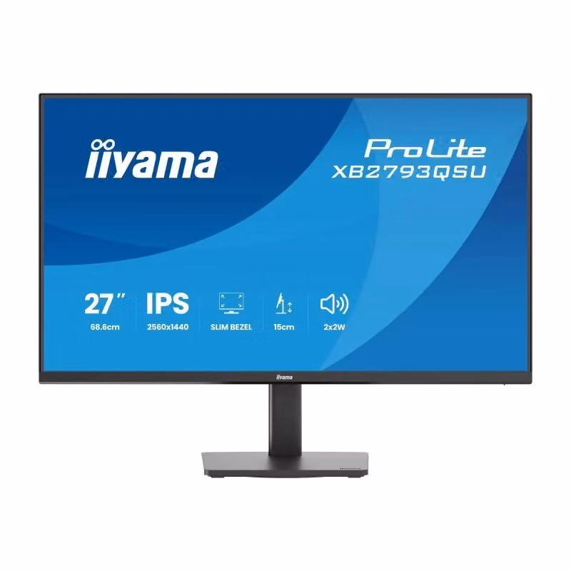 Monitor PC Iiyama Prolite XB2793QSU-B1 da 27 pollici con pannello IPS Quad HD 2560 x 1440 pixel, nero – 2