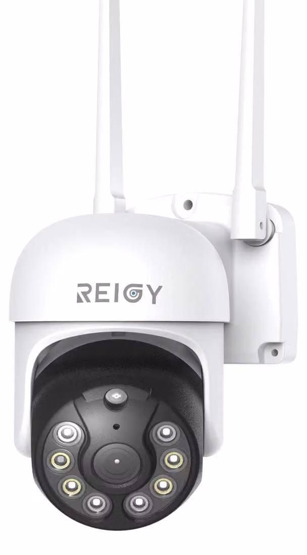 Telecamera da esterno da 3 megapixel con Wi-Fi e visione notturna a colori, telecamera di sorveglianza PTZ 1296P