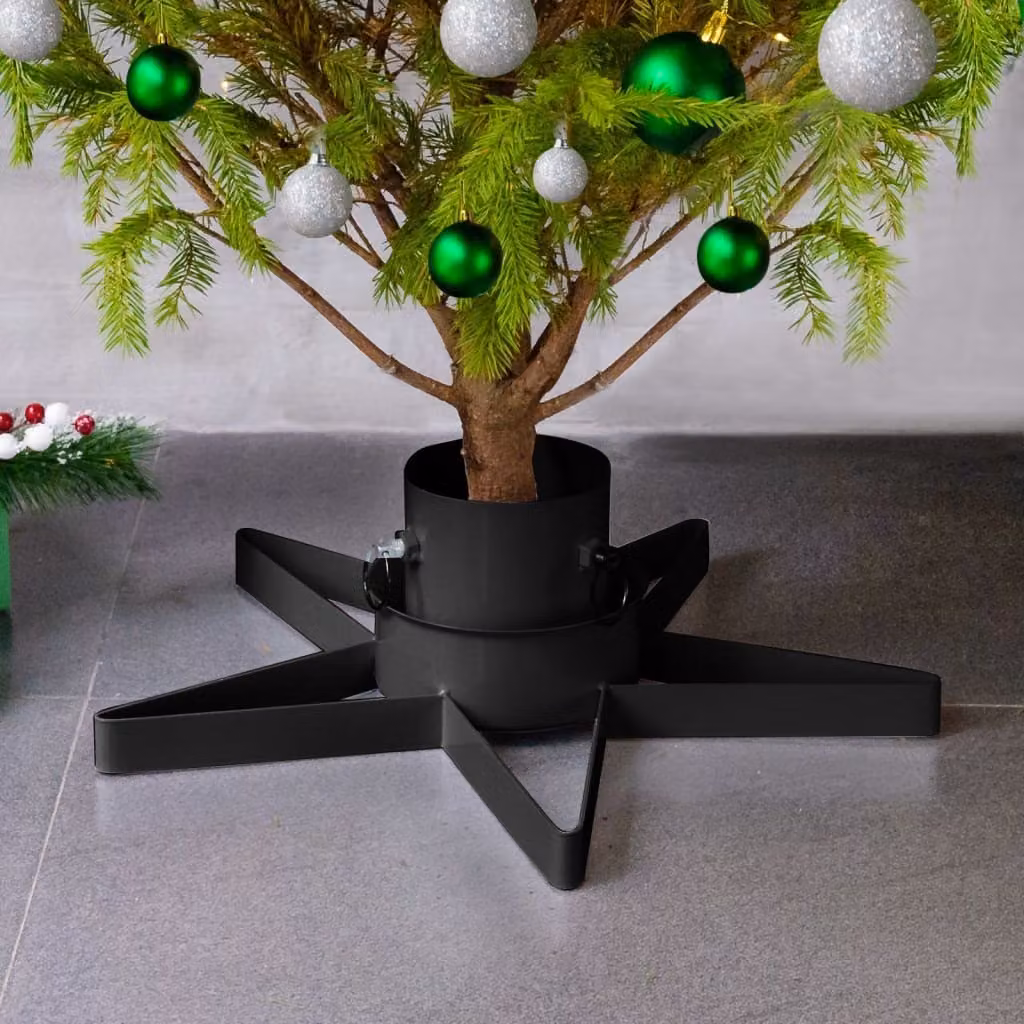 Maison Exclusive - Base per Albero di Natale Nera 47x47x13,5 cm