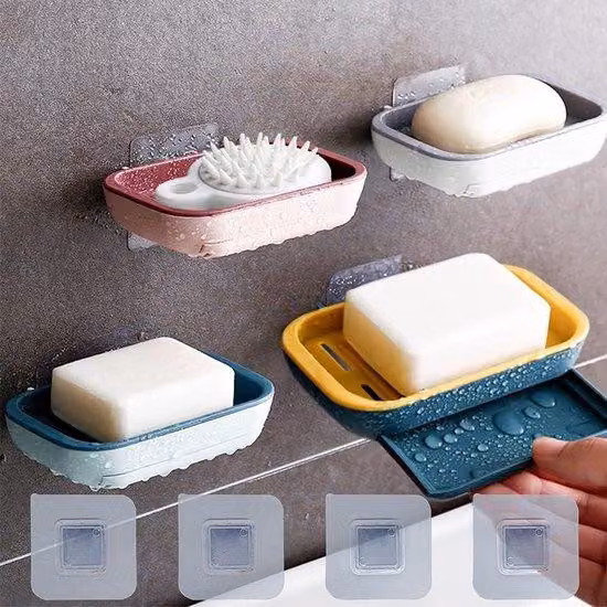 Ganci multifunzionali, resistenti e impermeabili per cucina e bagno - trasparenti - set da 4.