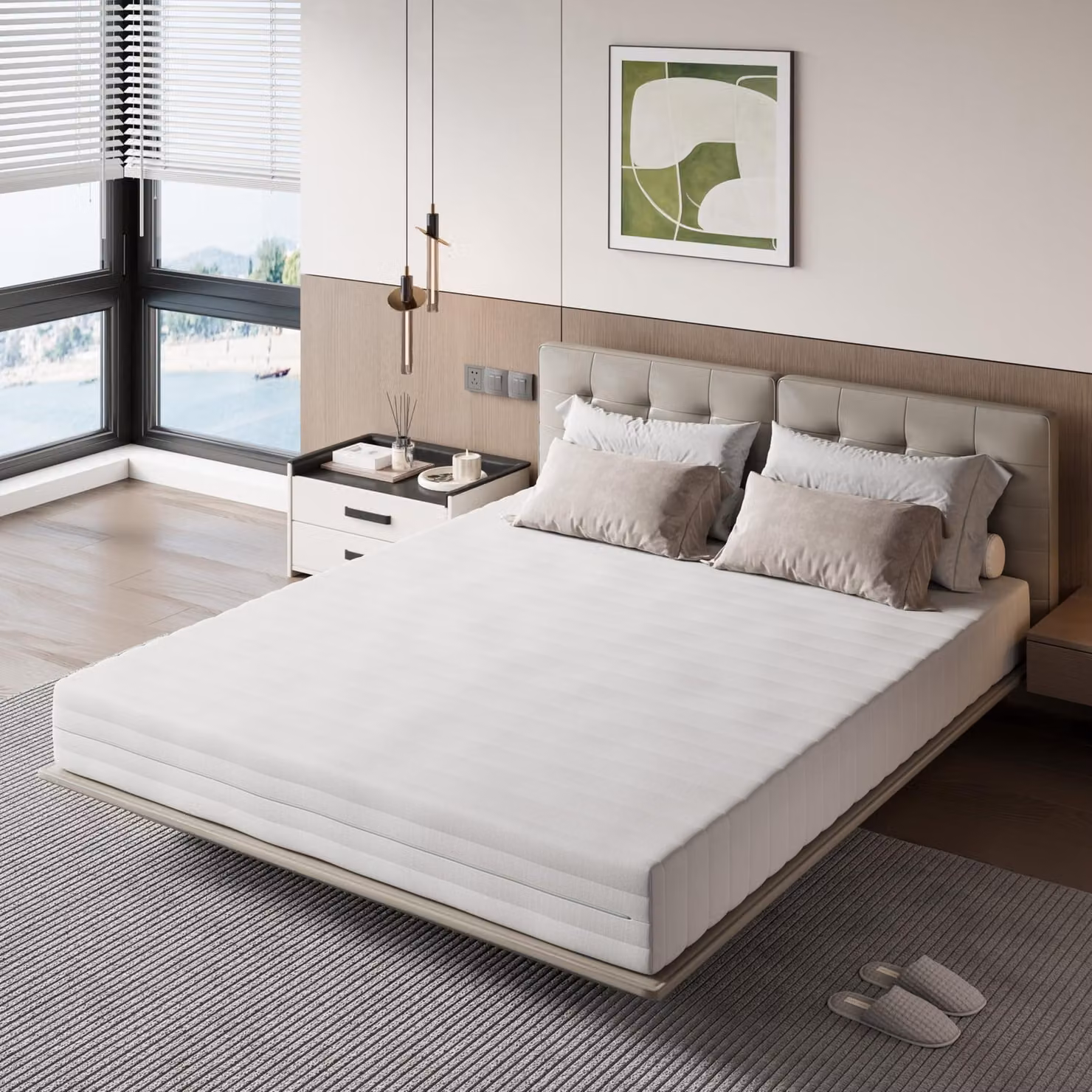 Materassi 160x190 cm, con 7 zone in memory foam, di media rigidità, altezza 16 cm