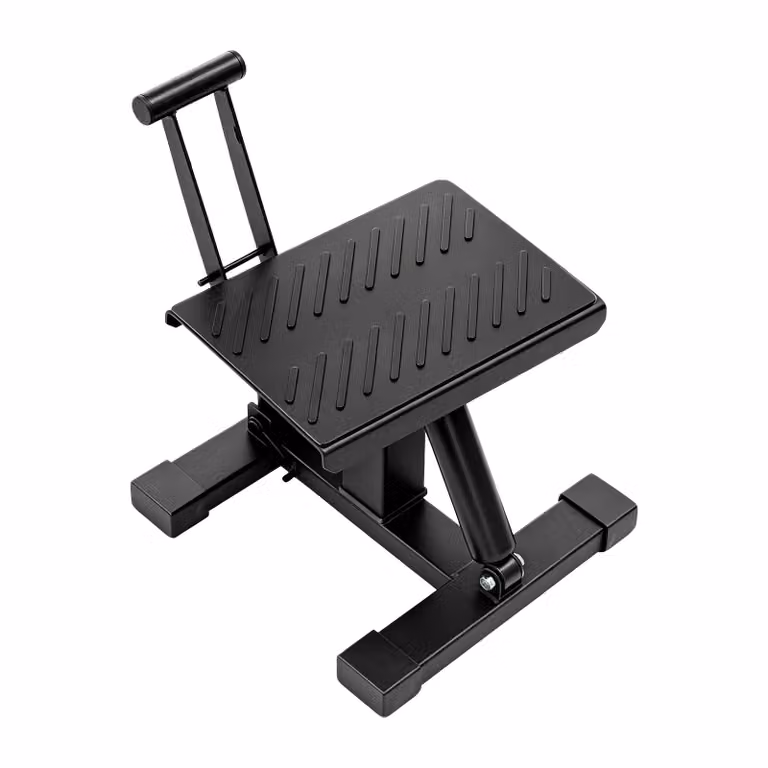 Sollevatore per motociclette, capacità di carico 200 kg, altezza regolabile da 25 a 34,2 cm, materiale: ferro, larghezza della piattaforma: 16,7 cm, dimensioni del prodotto: 30x31x34,2 cm