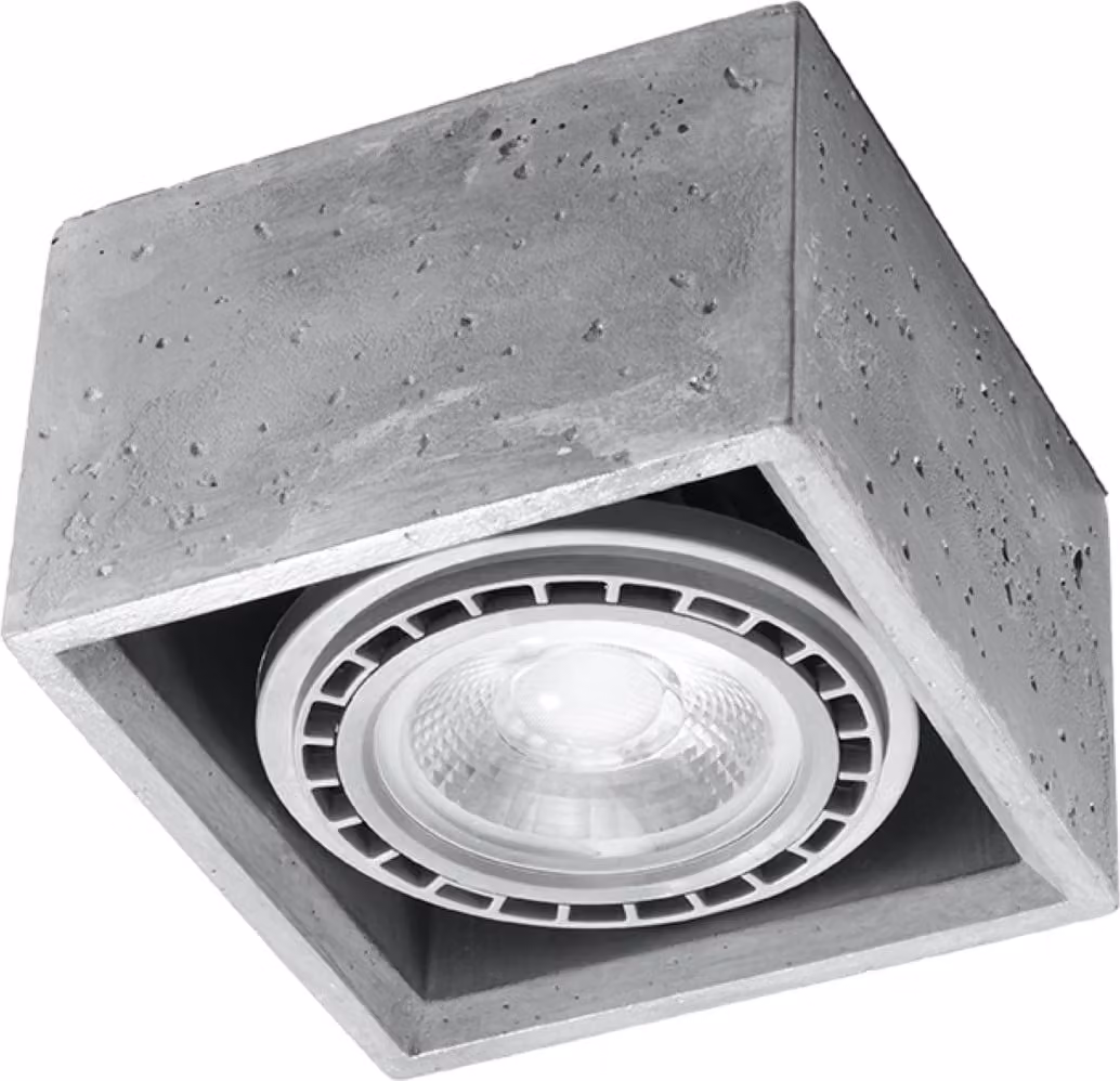 Moderna lampada da soffitto grigio cemento CERAMIX GU10 ES111
