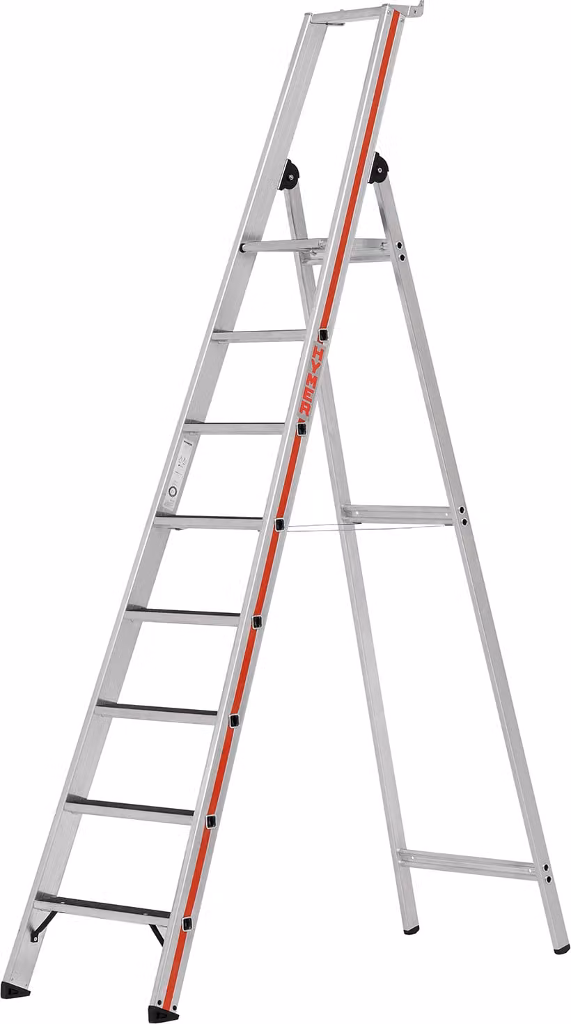 Scala a pioli Hymer R13 con piattaforma, 8 gradini