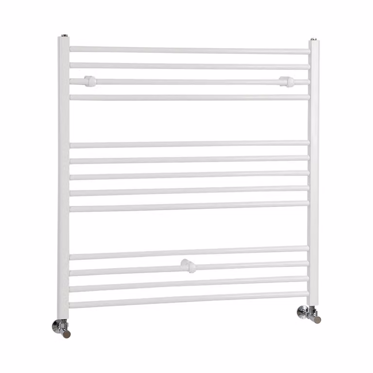 Scaldasalviette di Design Bianco - Termoarredo Bagno Piatto - 1000 x 1000mm - 670W - Ive