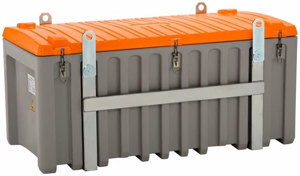 CEMbox 750 grigio/arancione 750 l. gruabile