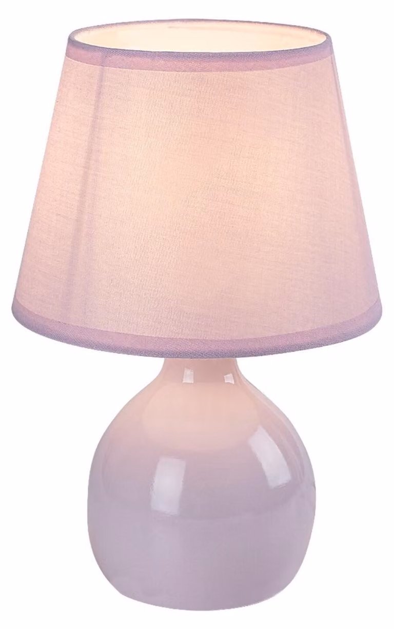 Rabalux Ingrid rosa lampada da tavolo per lampadina E14 74078