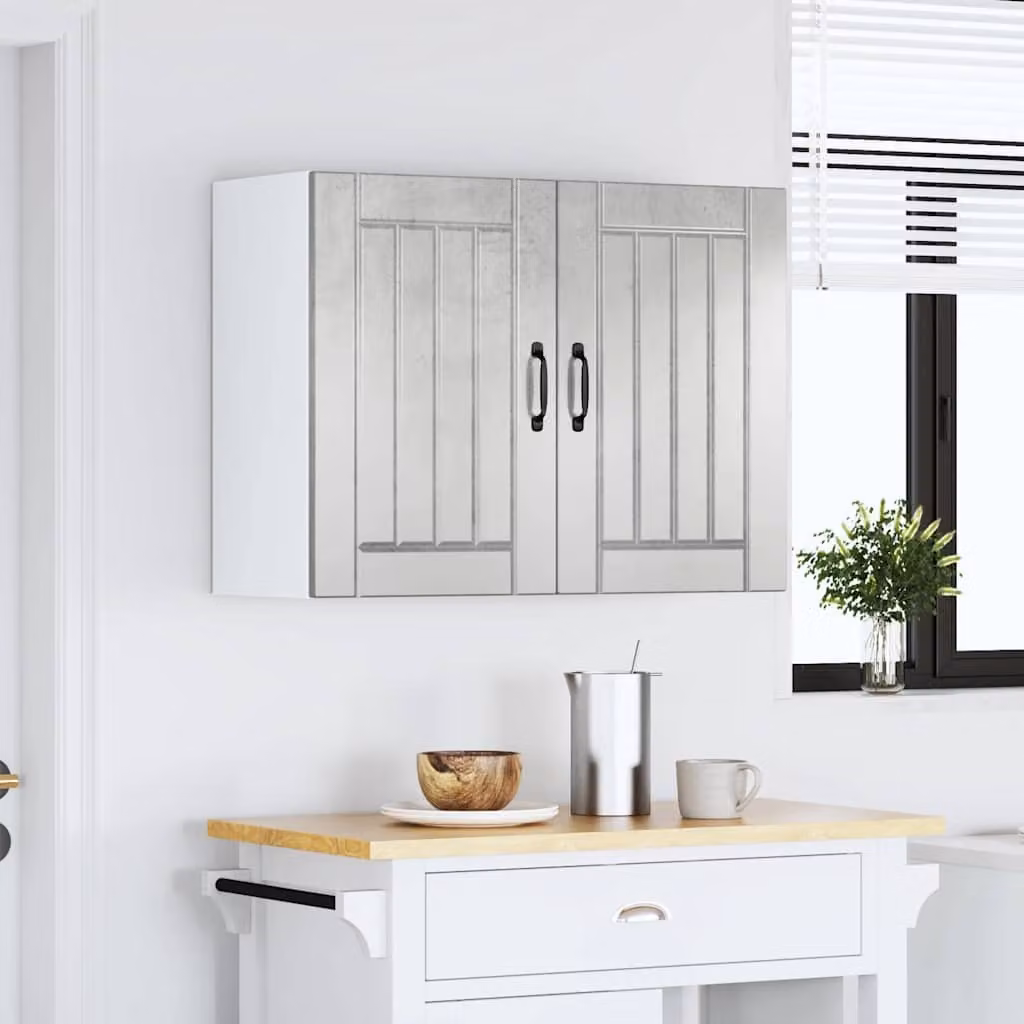 Pensile da Cucina Lucca Grigio Cemento in Legno Multistrato
