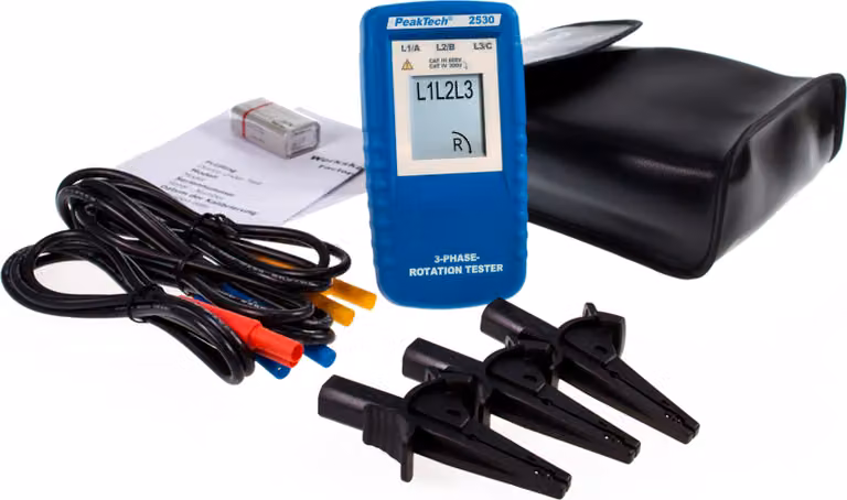 Tester per campi rotanti PeakTech 40...690 VAC (PeakTech 2530)