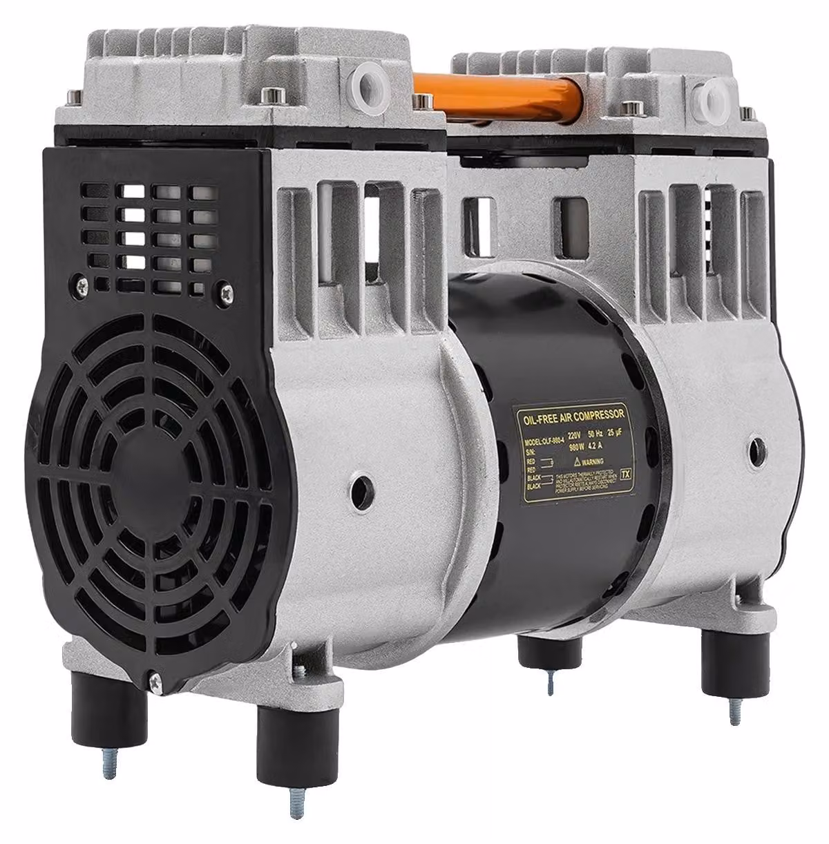 Testa della pompa per compressore d'aria, ad alte prestazioni, design resistente, 980 W