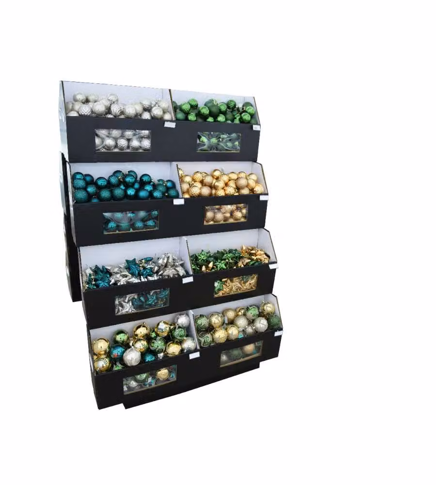 Decorazioni assortite oro,argento e verde