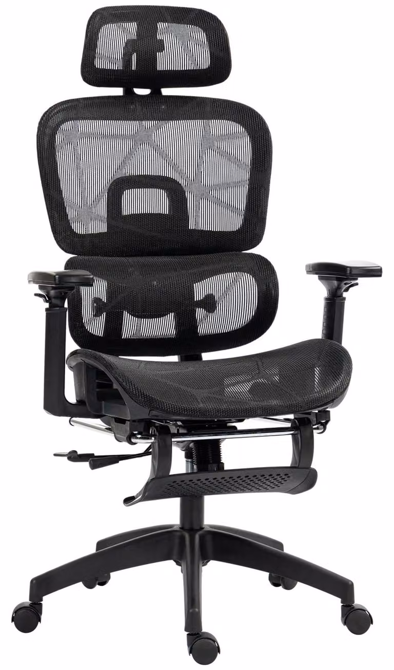 Sedia ergonomica da ufficio - Sedia da ufficio - Sedia da lavoro - Sedia da gaming - Sedia da ufficio in mesh nera