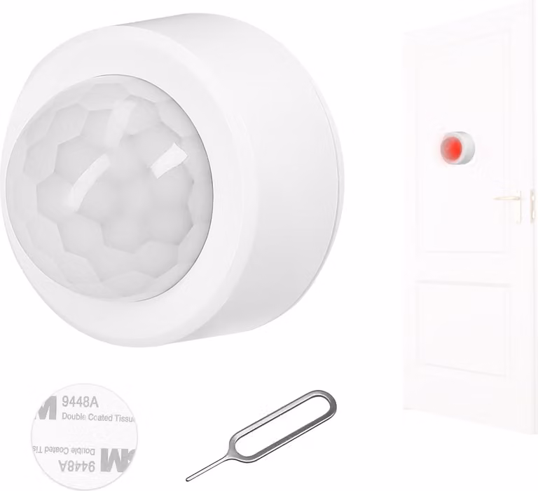 Rilevatore di movimento PIR - Sensore a infrarossi senza fili, grandangolo a 120°, per uso interno ed esterno, notifica tramite app, è necessario un hub Zigbee