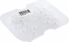 Falso fondo per bacinella alimenti Cambro Mod. 1/6 Gastronorm in plastica trasparente 60PPD190