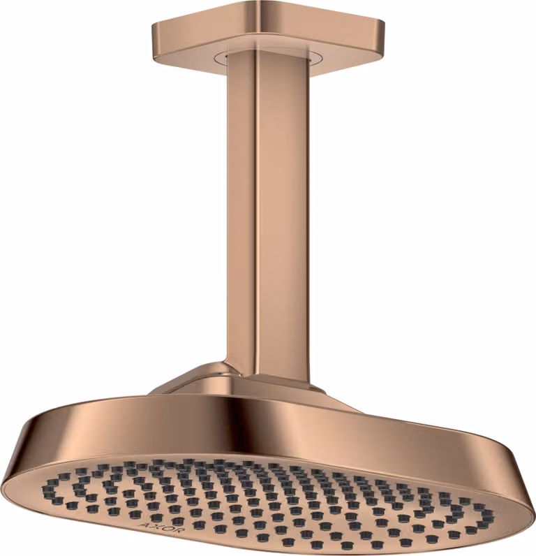 hansgrohe AXOR ShowerSphere Douche de tête 250/160 1jet EcoSmart avec raccordement au plafond, 6 l/min, 39771300, 39771300
