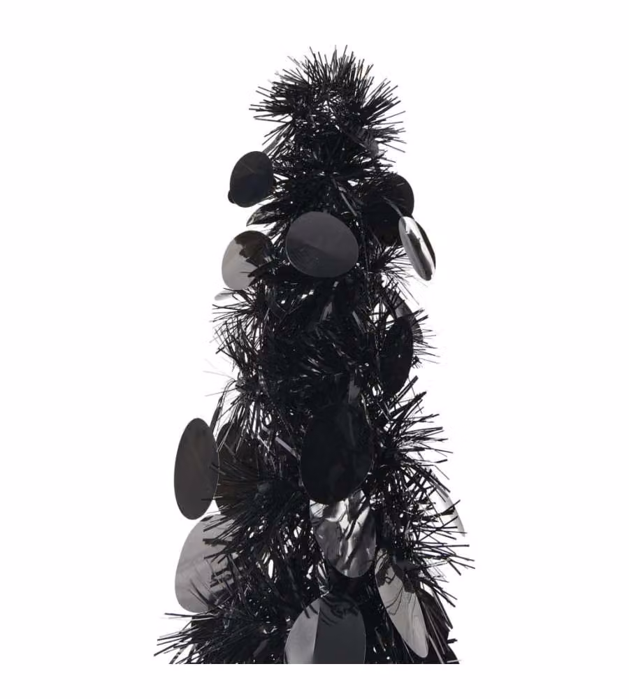 Albero di Natale Artificiale Apribile Nero 180 cm PET
