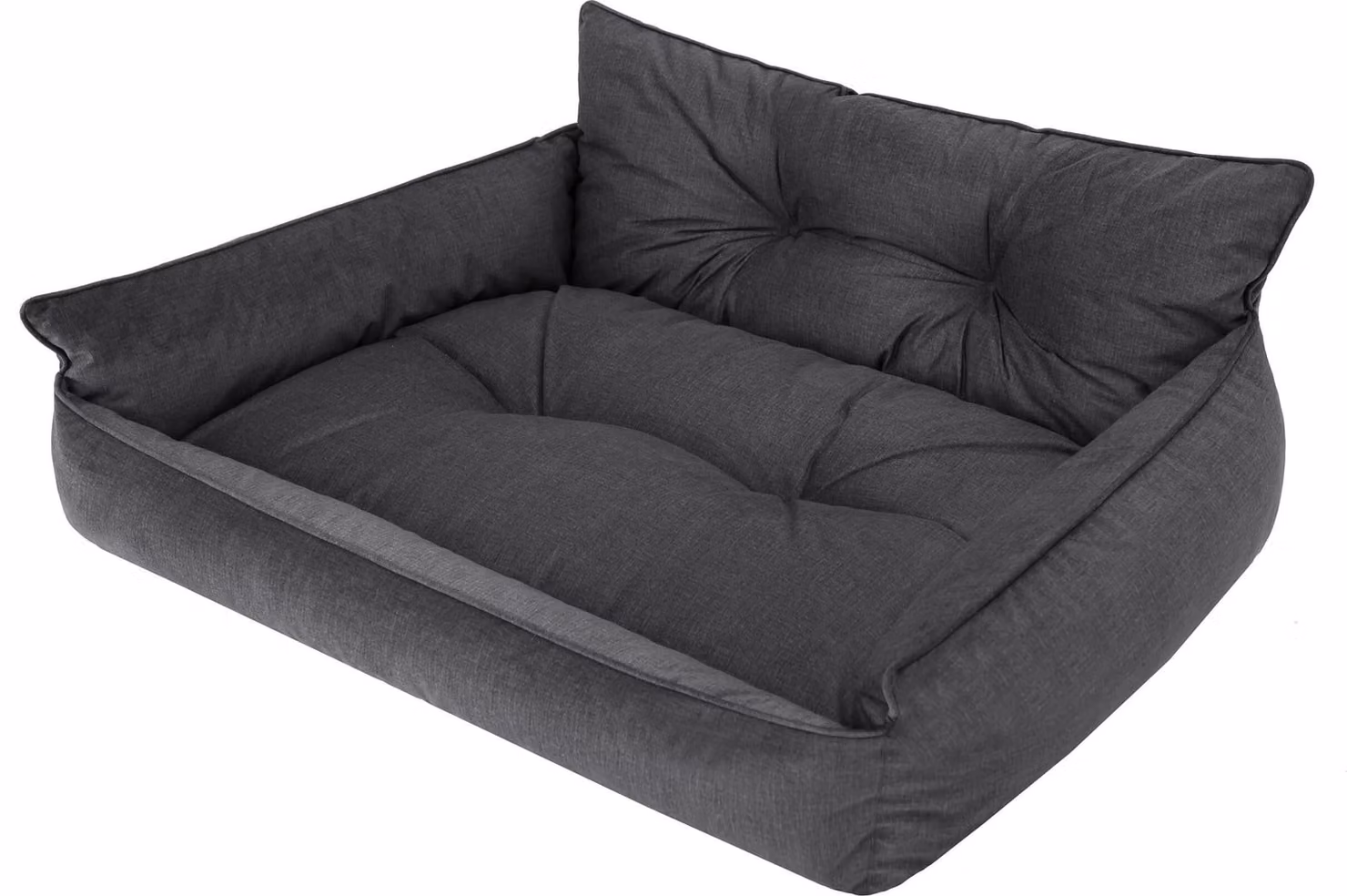 PillowPrim letto per cani letto per animali domestici cuscino trapuntato letto per cani letto per cani materasso per cani divano letto per cani divano materasso, XXL - 106x80 cm, grafite