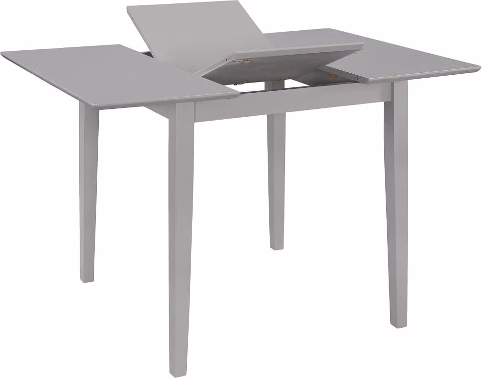 vidaXL Tavolo da pranzo allungabile grigio (80-120)x80x74 cm MDF