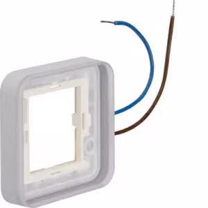 Berker 13383502 Cornice singola, illuminabile 12...24 V, per scatola da incasso AP bianco polare opaco Berker W.1