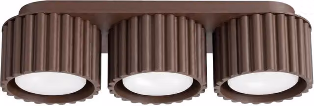 Plafoniera AURA 3 marrone Gx53