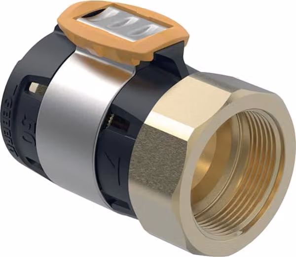Geberit FlowFit transizione con filettatura interna SiBr d63-Rp2 1/2