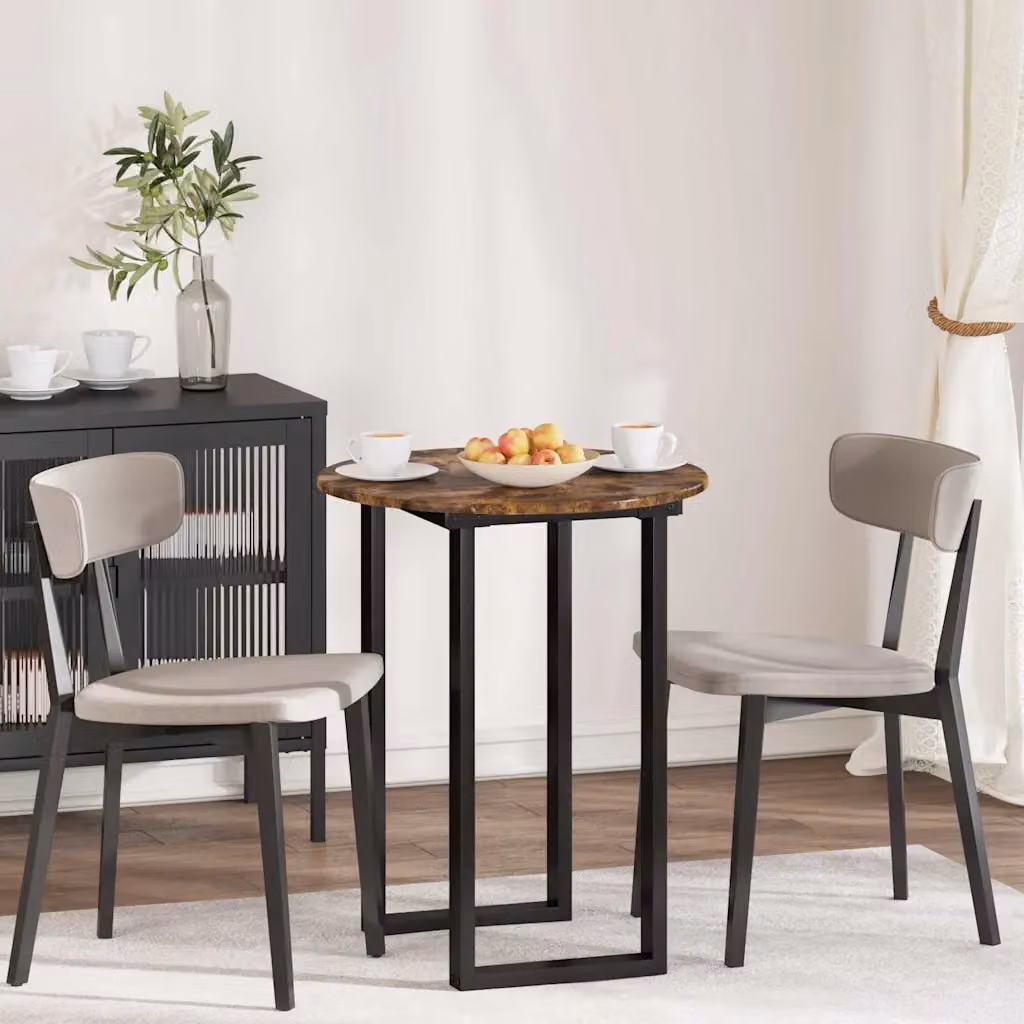 Piano del tavolo rotondo vidaXL in legno ingegnerizzato color rovere marrone, Ø 60 cm, H 1,5 cm