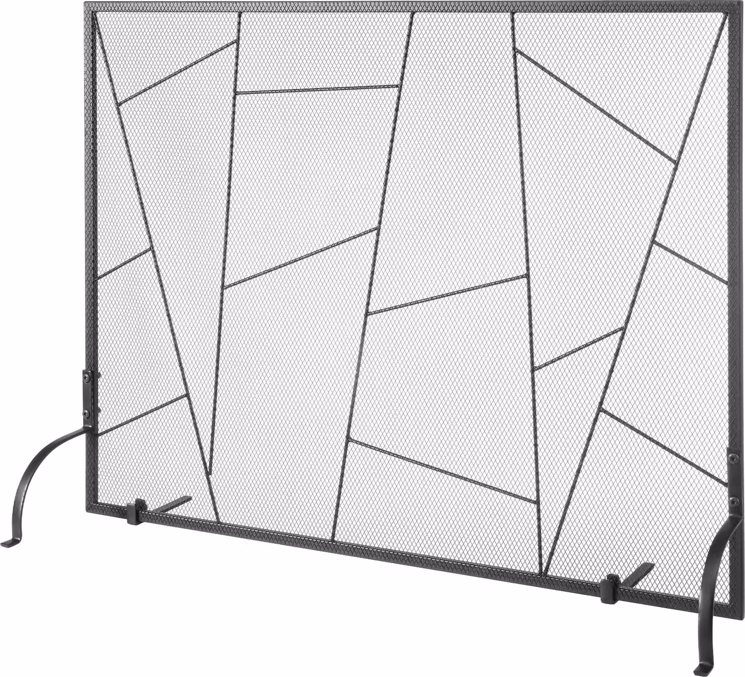 Paravento per camino SucceBuy, 906 x 720 mm, protezione antisfumo in rete metallica, griglia autoportante per camino da salotto, facile da installare, moderno complemento d'arredo
