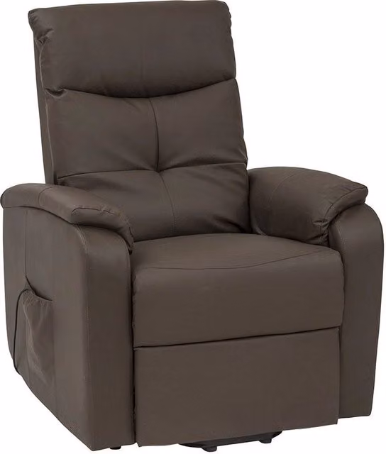 POLTRONA RELAX ELETTRICA MASSAGGIANTE IN COLORE MARRONE