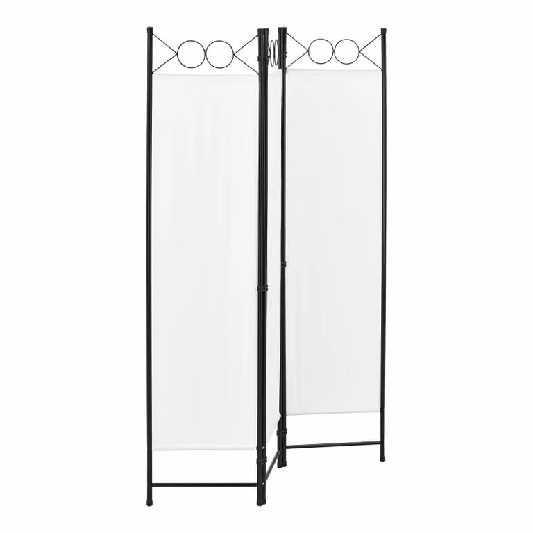 In And OutdoorMatch ombrellone Sibyl - parete divisoria - 171 x 120 cm - bianco - acciaio e poliestere - idrorepellente - design discreto