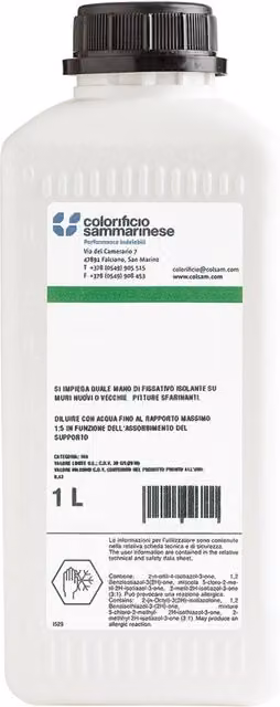 Fissativo antimuffa Biosistem Colorificio Sammarinese bianco a base acquosa 1 l