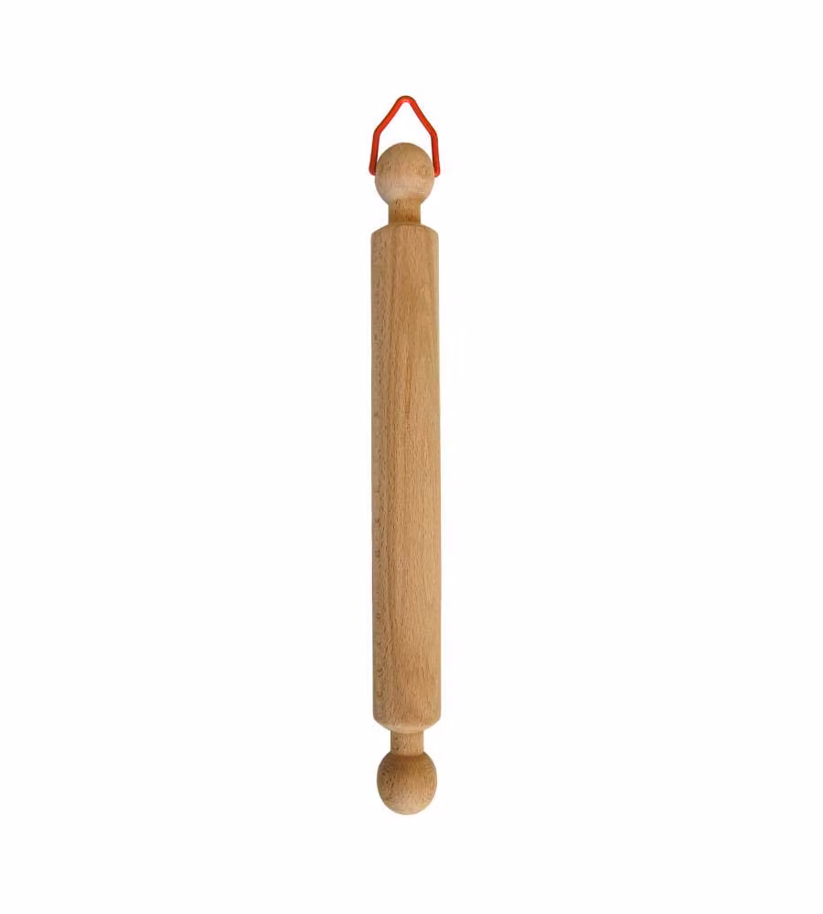 Mattarello in legno CFadda rosso L: 50 cm, Ø: 4 cm