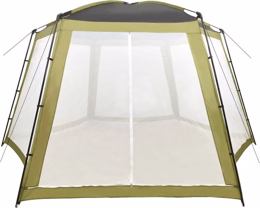 Tenda per Piscina in Tessuto 590x520x250 cm Verde
