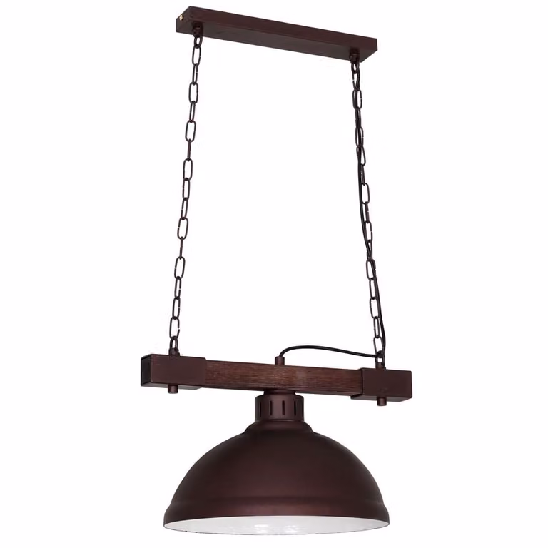 HAKON lampada a sospensione con trave in legno 9038 Luminex
