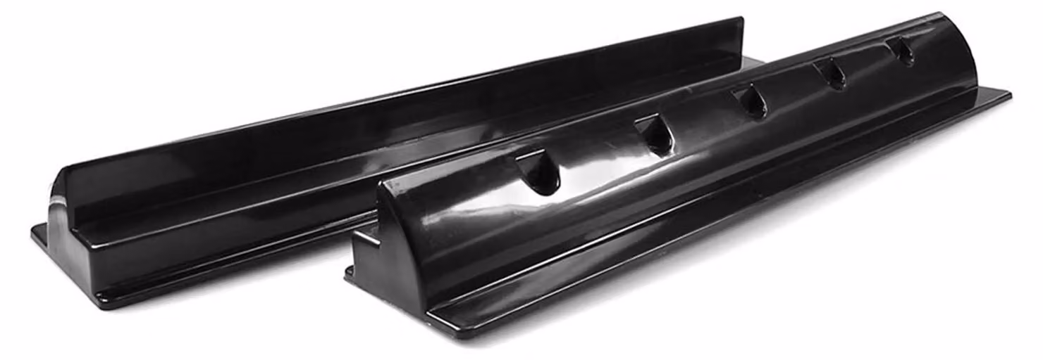 Offgridtec© Spoiler nero da 55 cm Supporto solare per tetto Heavy Duty