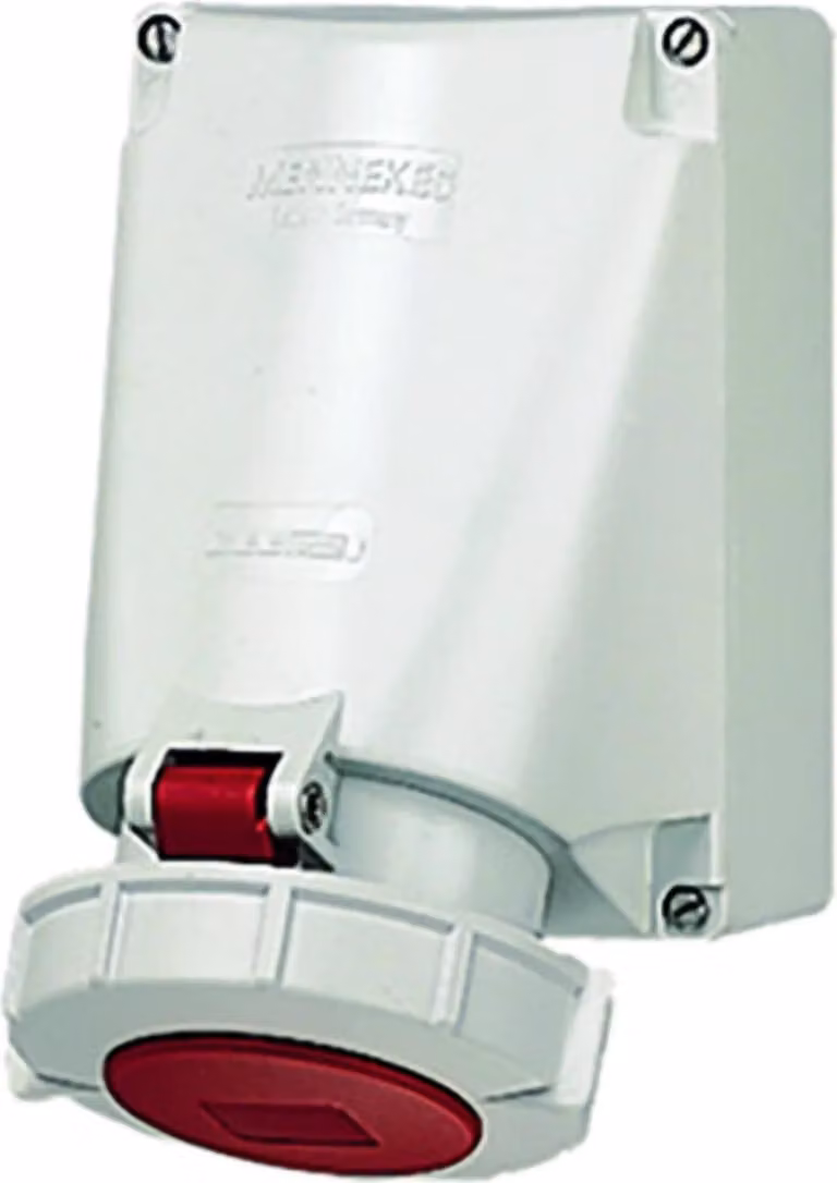 Presa a muro Mennekes CEE, 63 A, 5 poli, 400 V, 6 h, IP67, 1 pz.