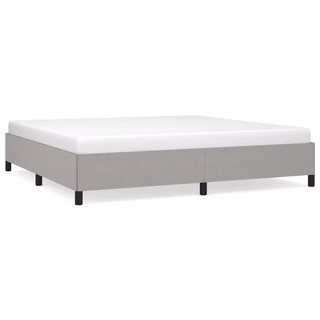Giroletto vidaXL senza materasso in tessuto grigio L/P/H: 200 x 200 x 35 cm – 2
