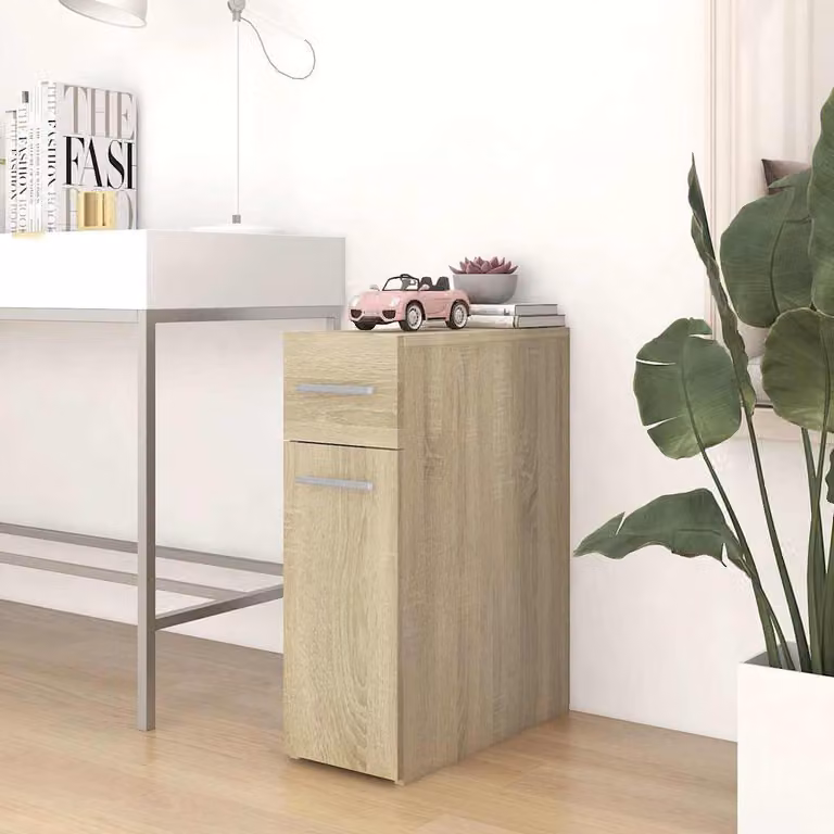Armadietto da Farmacia vidaXL in Rovere Sonoma, Design Moderno con Ante a Battente, L/P/H: 20 x 45,5 x 60 cm
