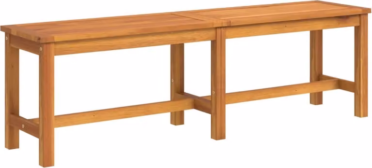 Panca da Giardino 150x35x45 cm in Legno Massello di Acacia