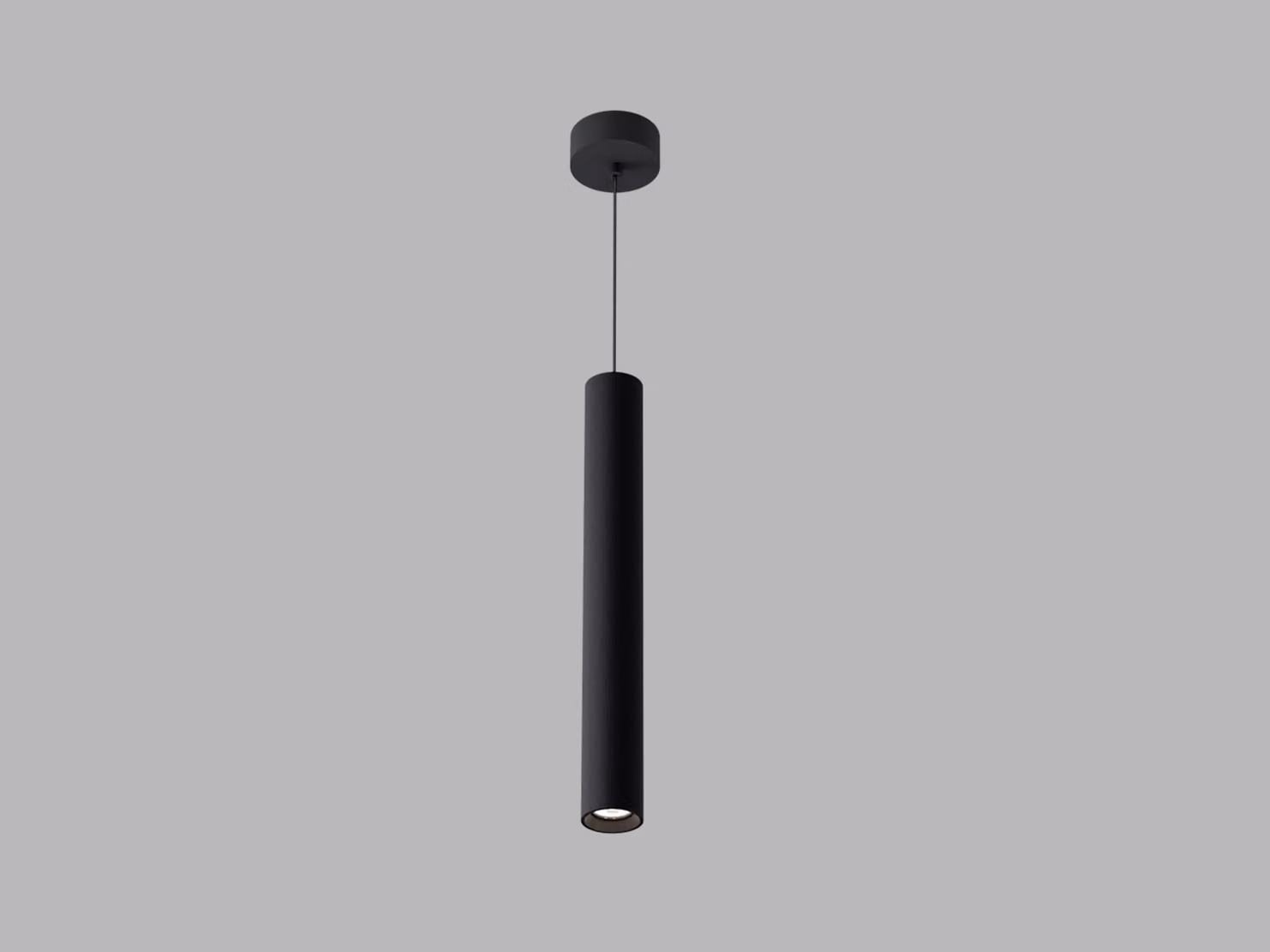 Apparecchio LED a sospensione MIKY Z CRI90 dimmerabile, Variante: MIKY Z, Ø 50 mm x 400 mm, 10 W, 800 lm, 3000 K, nero, ON/OFF