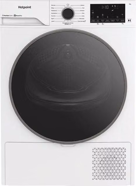 Asciugatrice a pompa di calore Hotpoint Délica HPT 96D BS IT, capacità 9 kg, Classe A, Wi-Fi, colore Bianco, L: 60 cm, P: 60 cm, H: 85 cm