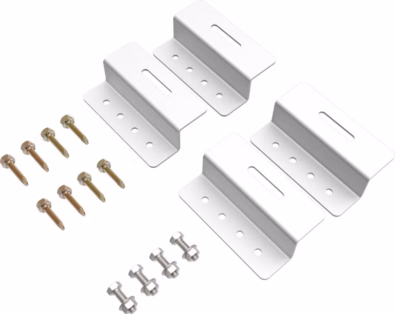 enjoy solar® 4 pezzi angolari in alluminio a Z 100 mm Supporto per moduli solari incorniciati, adatto a tutte le larghezze dei moduli, IVA 0%.